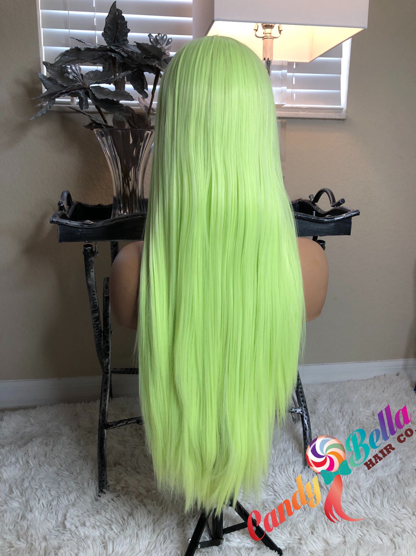 Neon Human Hair blend  lace front wig