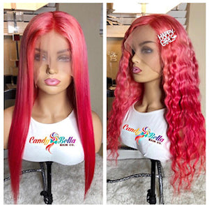 Pretty in pink Body Wave Lace Front Wig